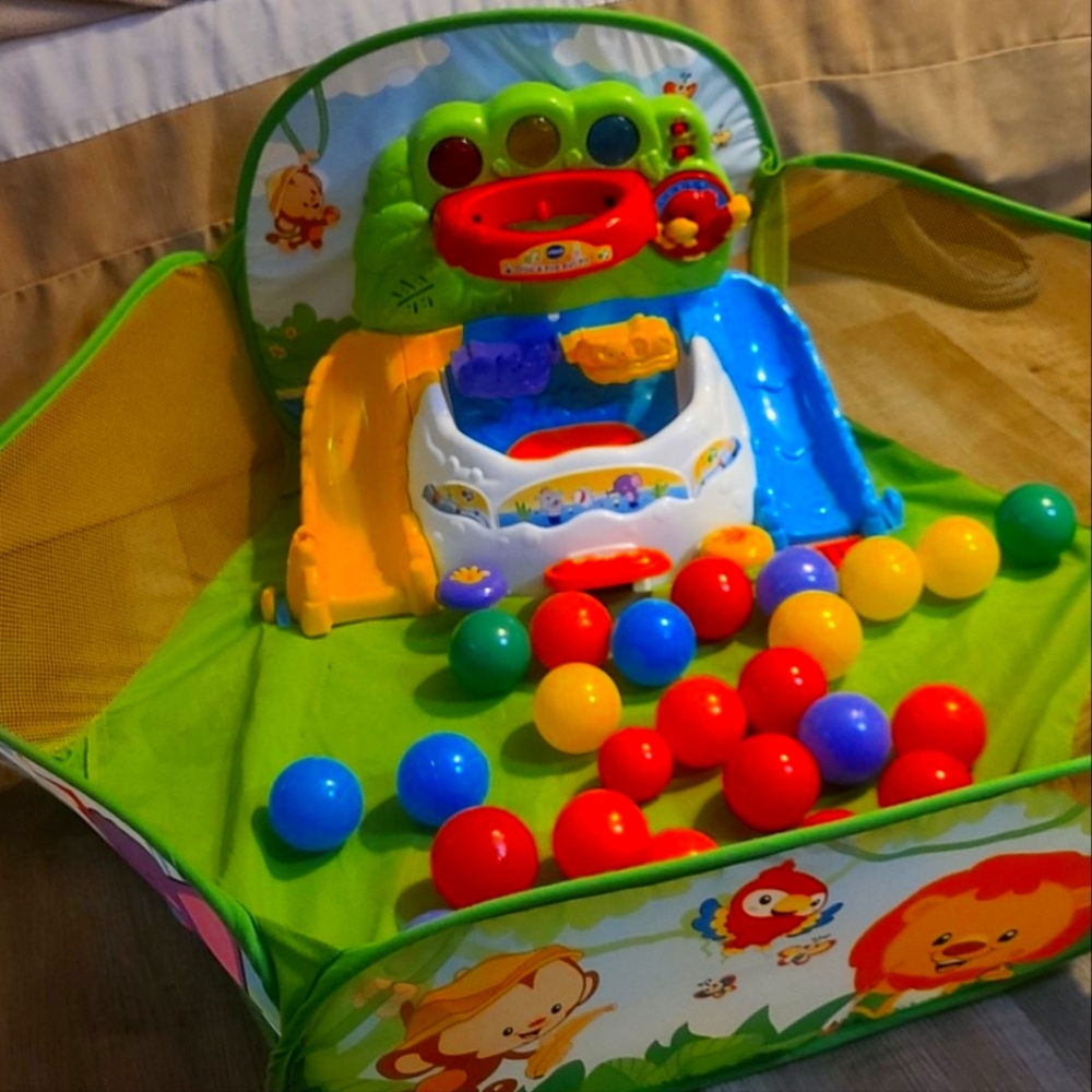 VTech Pop‑a‑Balls Drop and Pop Ball Pit